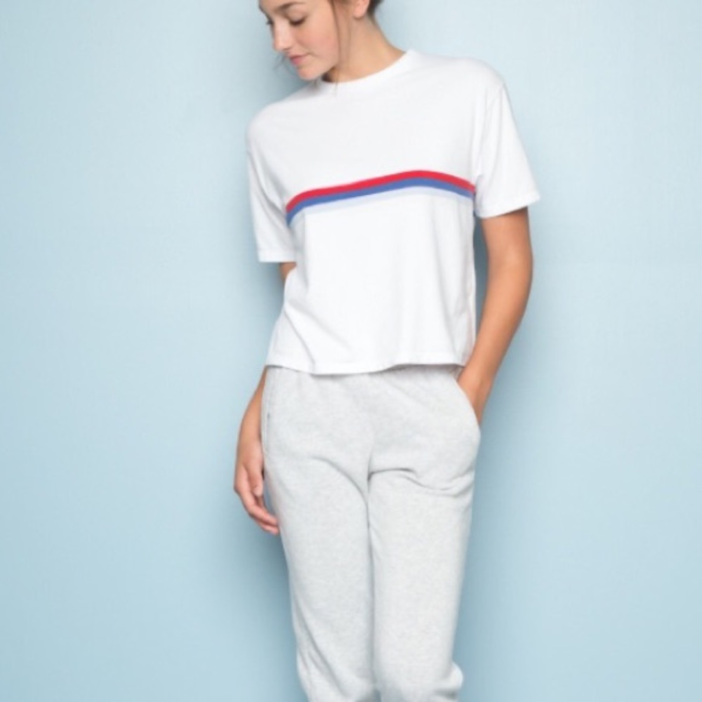 brandy melville aleena striped top